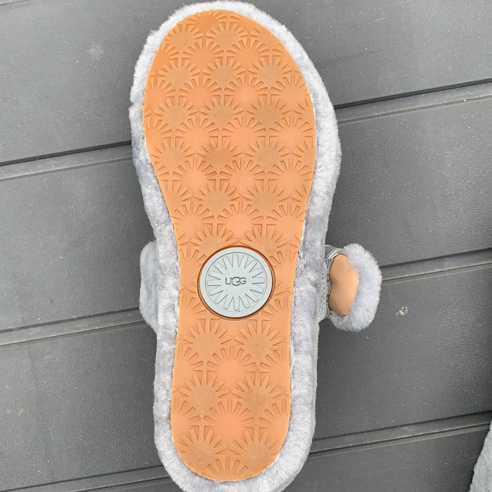 UGG Fuzz Yeah Sandals- Geyser NWOB - Picture 10 of 10